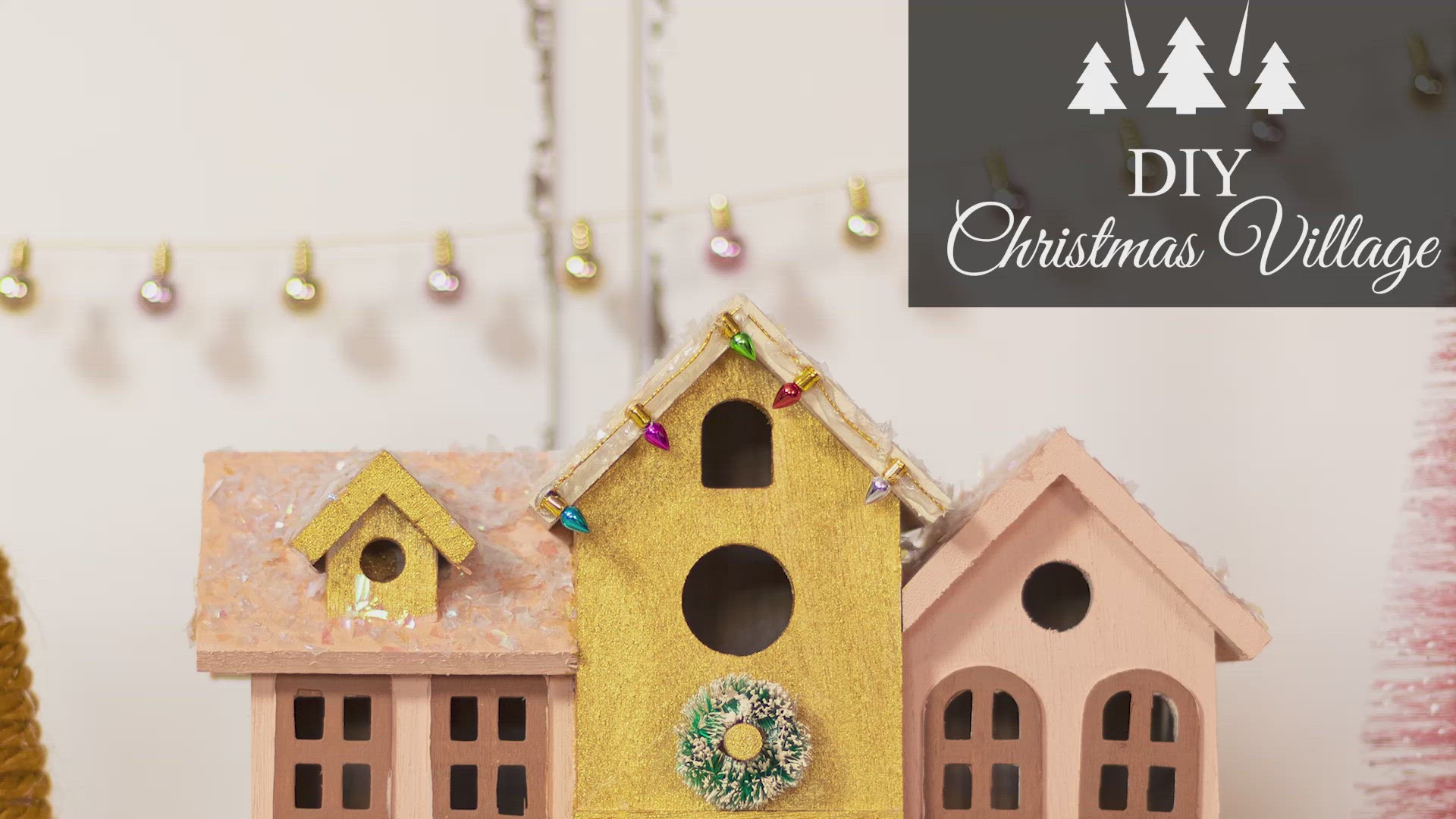 'Video thumbnail for How To Make A Christmas Village'