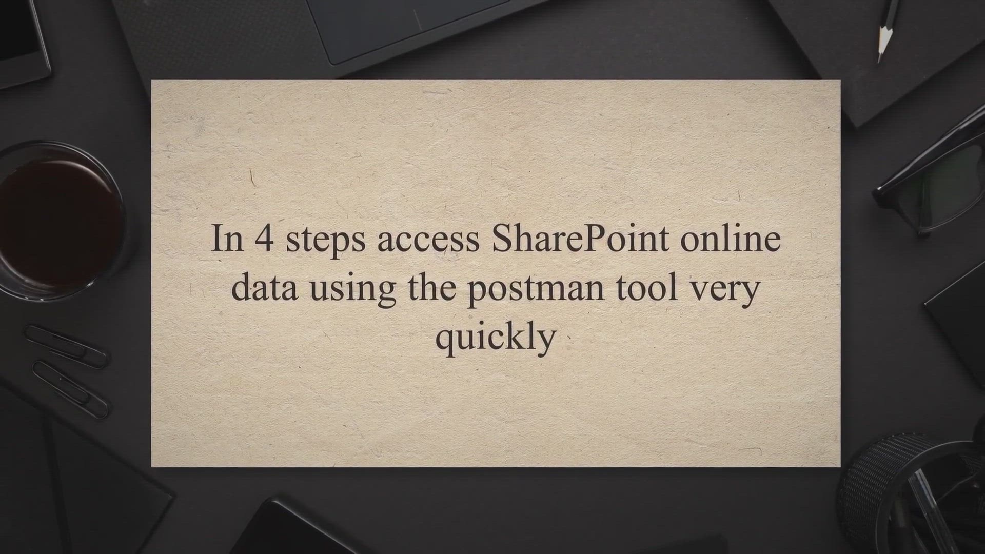 'Video thumbnail for In 4 steps access SharePoint online data using the postman tool very quickly'