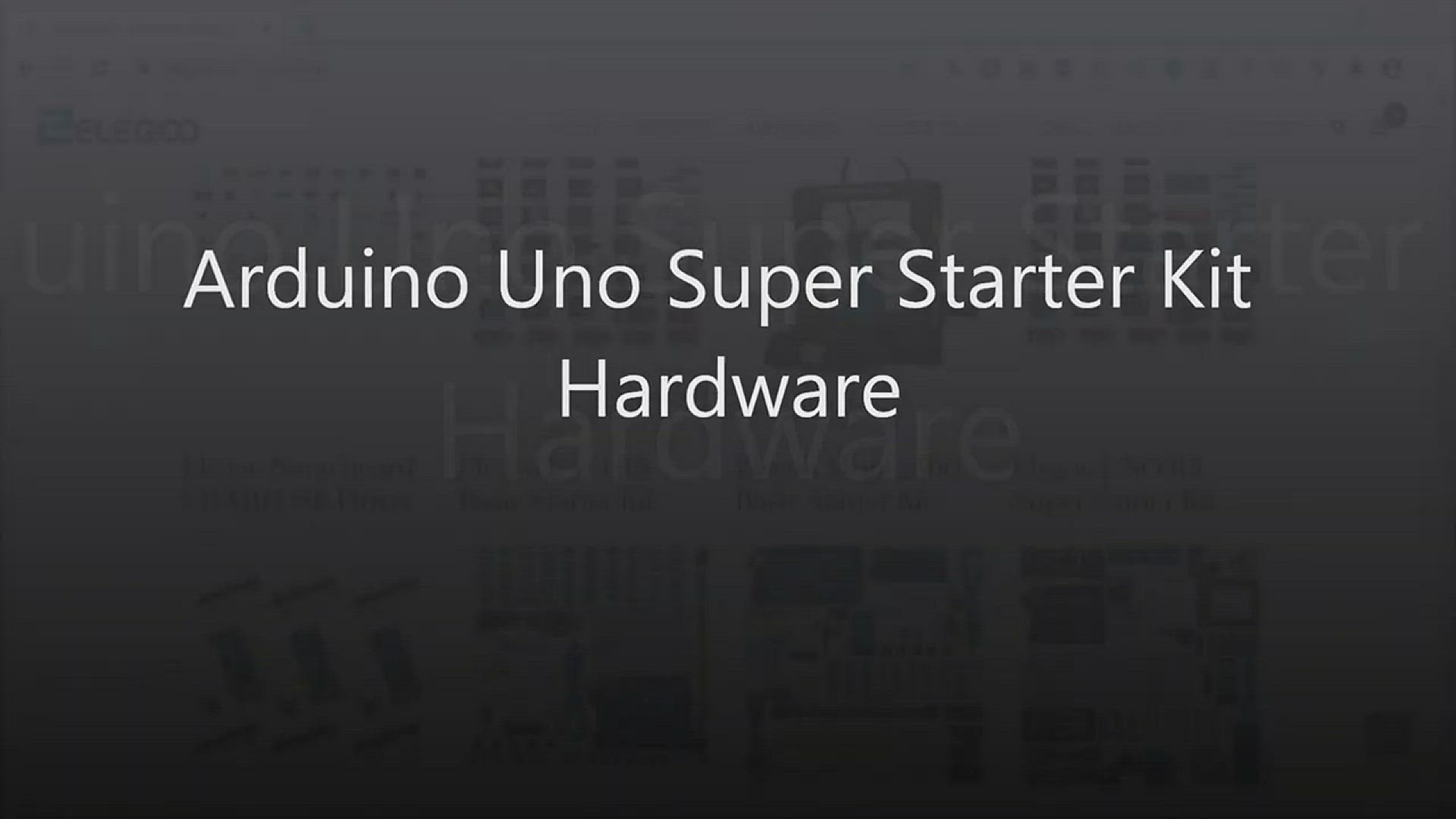 'Video thumbnail for Arduino Uno Super Starter Kit Hardware'