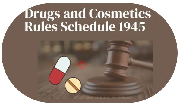 Video thumbnail for Drugs and Cosmetics Rules Schedule 1945