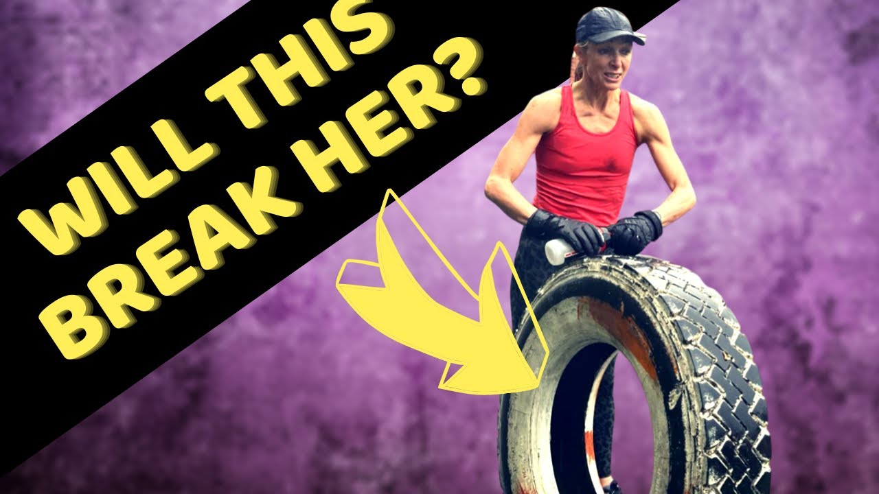 Video thumbnail for Can a Pilates instructor run 10k with a 55KG TYRE?!