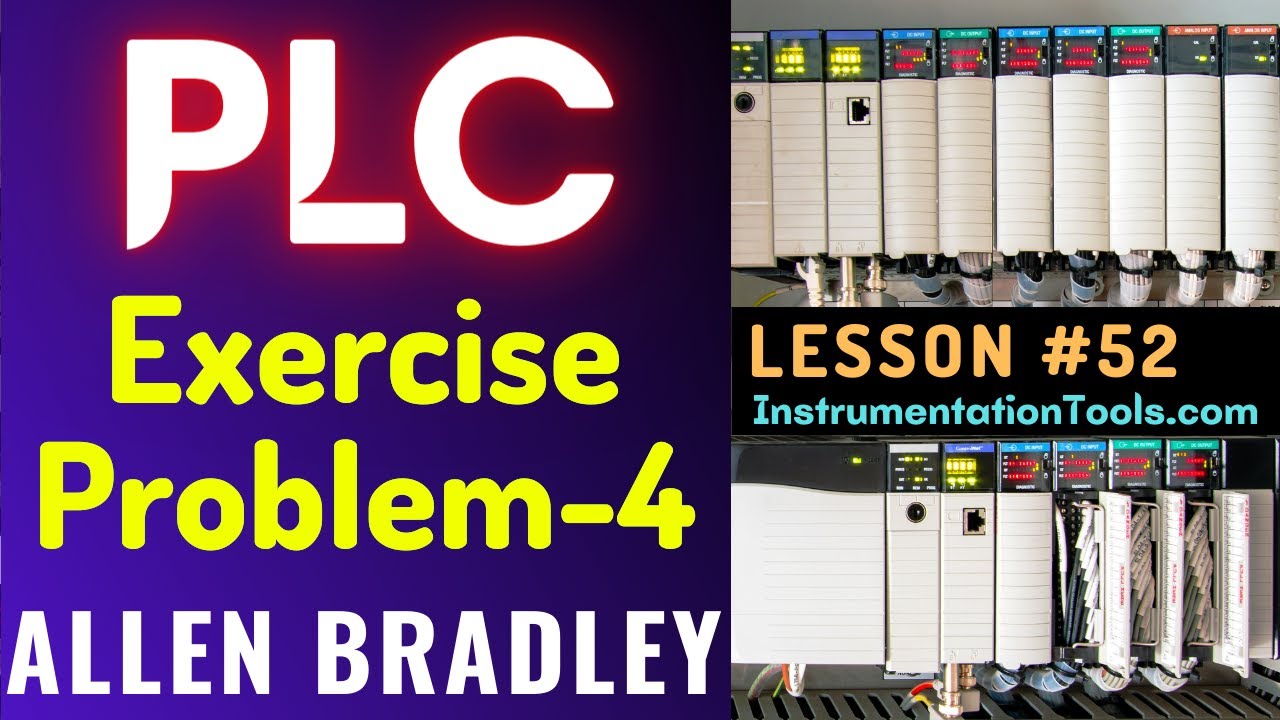 'Video thumbnail for PLC Training 52  -  Traffic Light Control using PLC Ladder Logic'