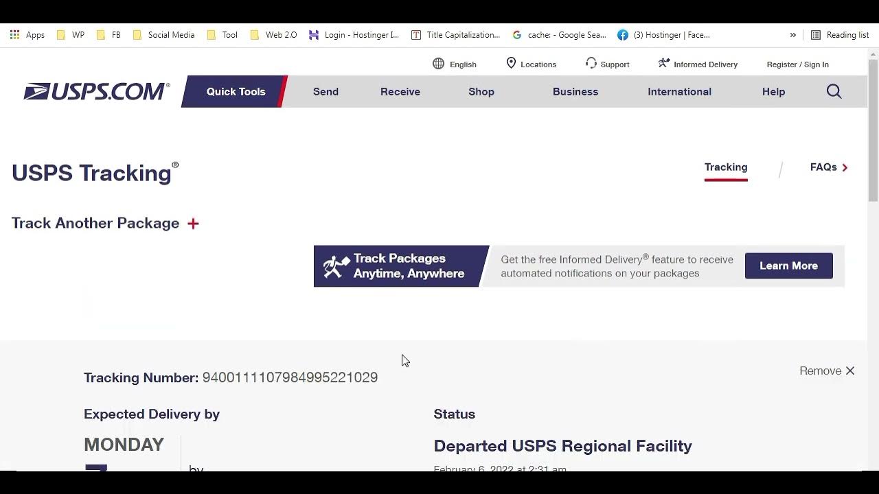 Video thumbnail for How to Track USPS Parcel Online |