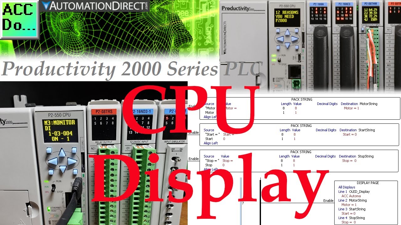 'Video thumbnail for Productivity 2000 Series PLC CPU Display'