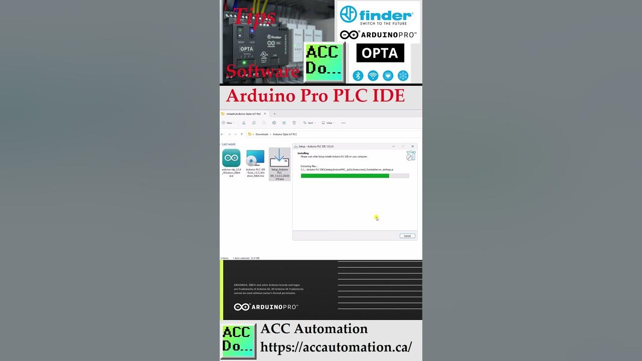 'Video thumbnail for Arduino Pro PLC IDE OPTA Software Installation'