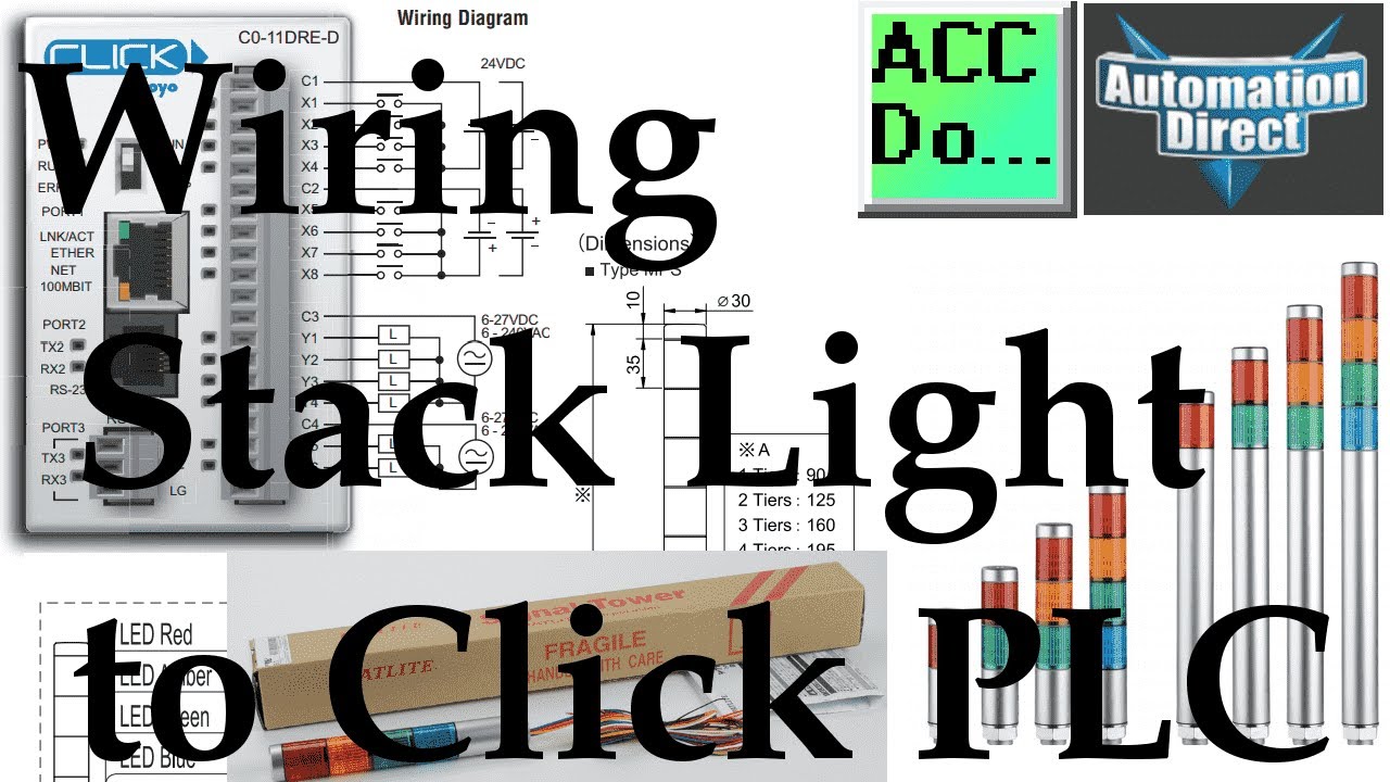 'Video thumbnail for Wiring Stack Light to Click PLC'