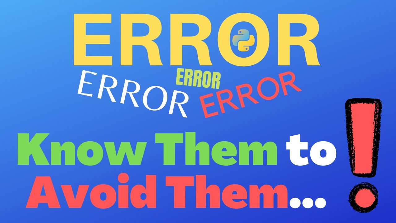 Video thumbnail for 7 Common MISTAKES Not to Make as a Python Beginner Developer