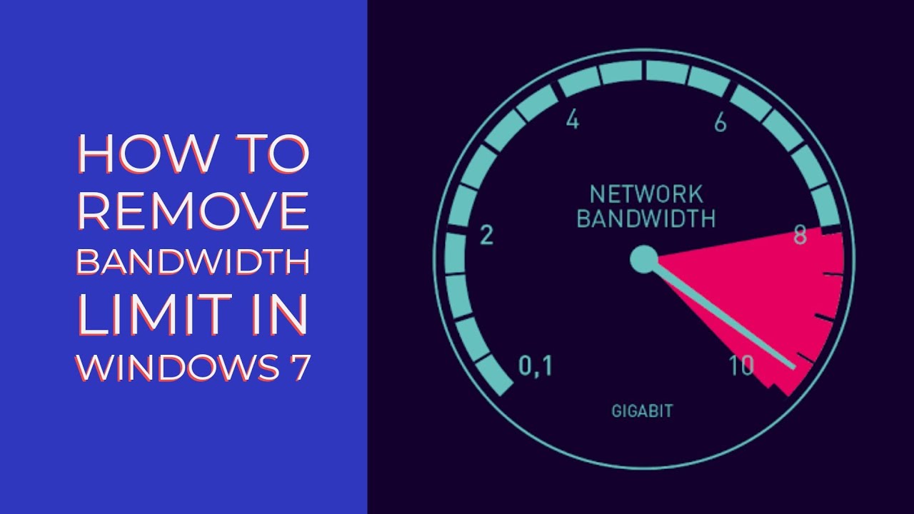 Video thumbnail for How to remove bandwidth limit in windows 7