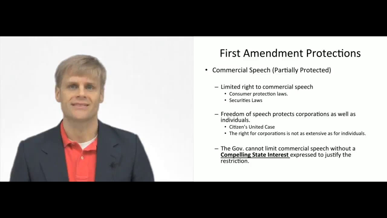'Video thumbnail for Commercial Speech'
