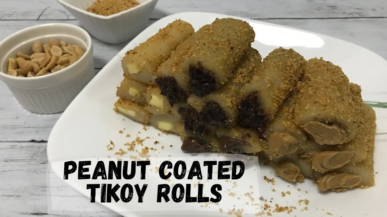 'Video thumbnail for Peanut Coated Tikoy Rolls with Four Fillings Recipe'