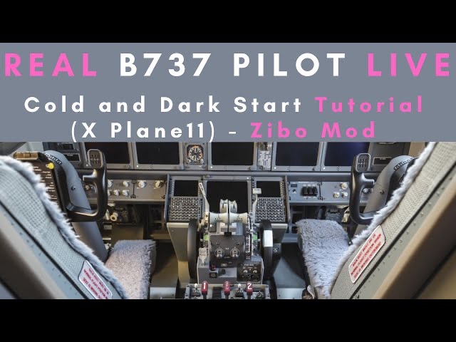 Video thumbnail for Zibo Mod | Real B737 Pilot | Cold and Dark Start Live Tutorial