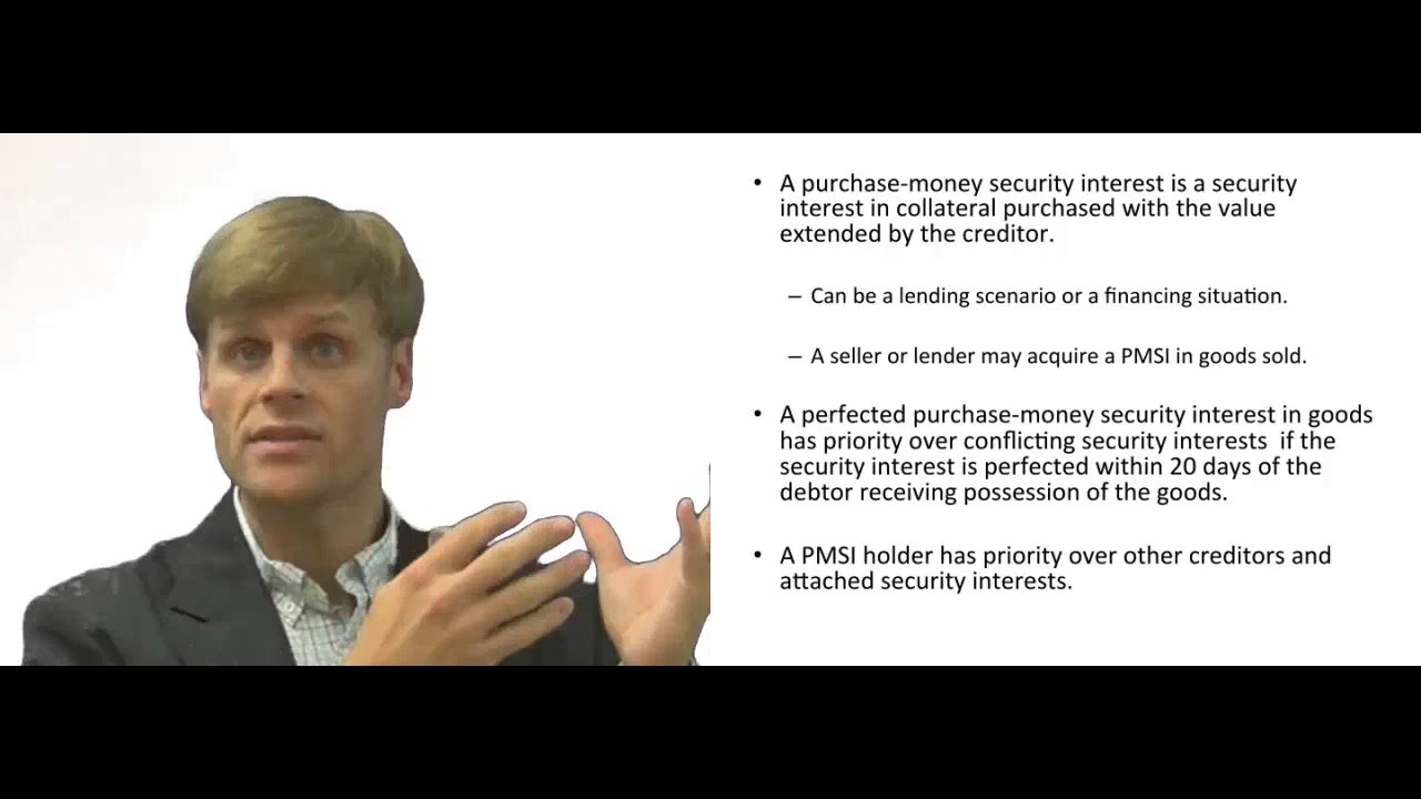 'Video thumbnail for Priority in Purchase Money Security Interst in Collateral'