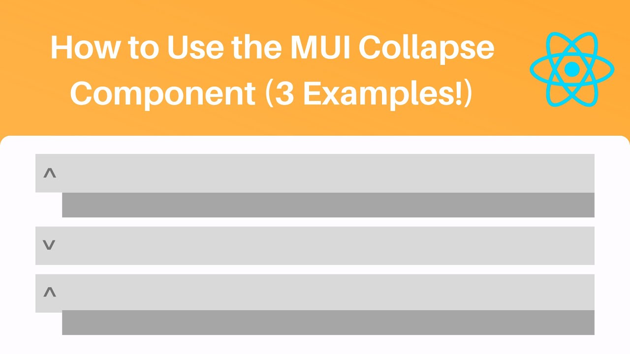 Video thumbnail for How to Use the MUI Collapse Component (3 Examples!)