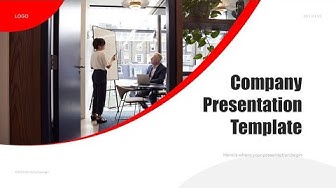 'Video thumbnail for Company Presentation Template by mslides'
