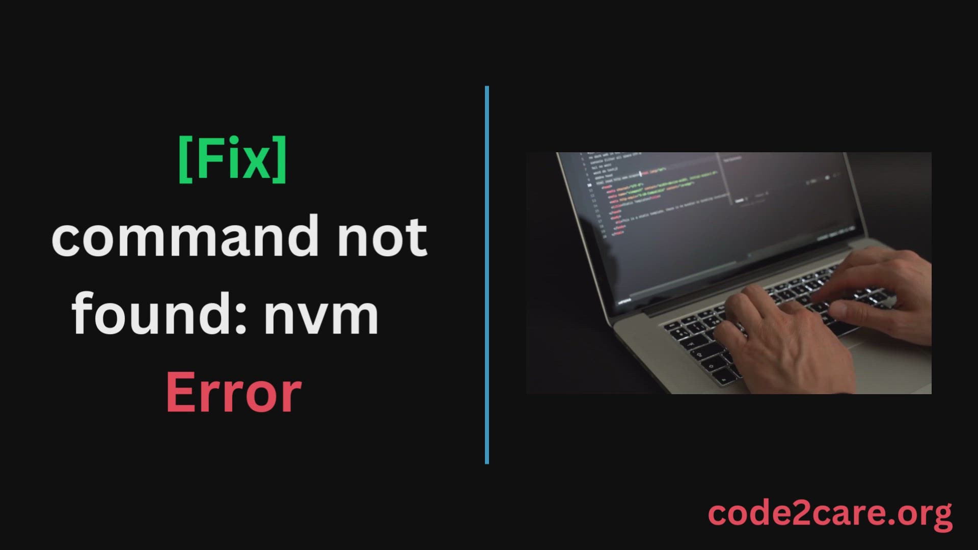 'Video thumbnail for [Fix] command not found nvm  Error'