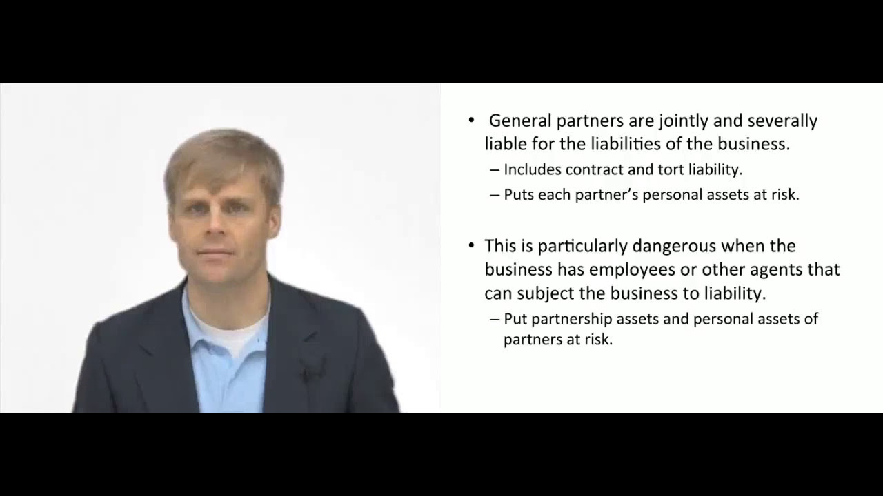 'Video thumbnail for Liability in a General Partnership'