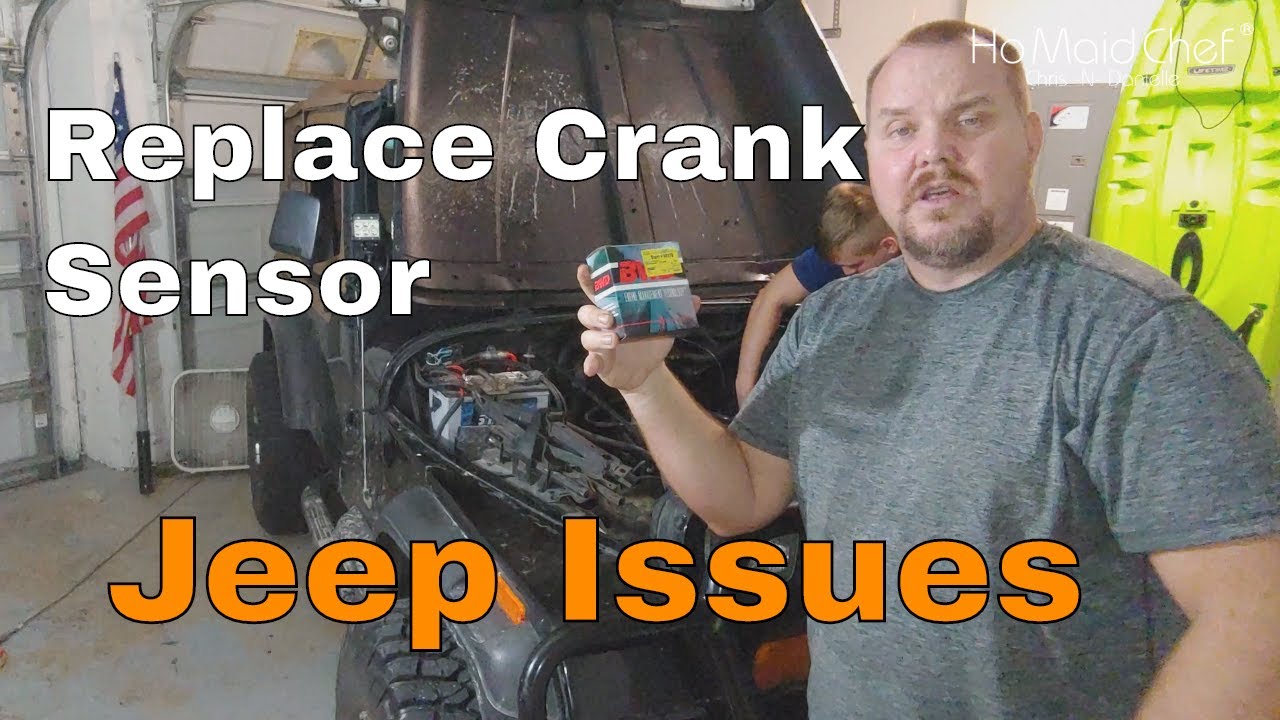 Video thumbnail for How To Replace A Crankshaft Position Sensor  || Jeep Sputtering E03