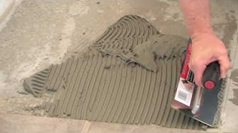 Video thumbnail for Thinset on Concrete
