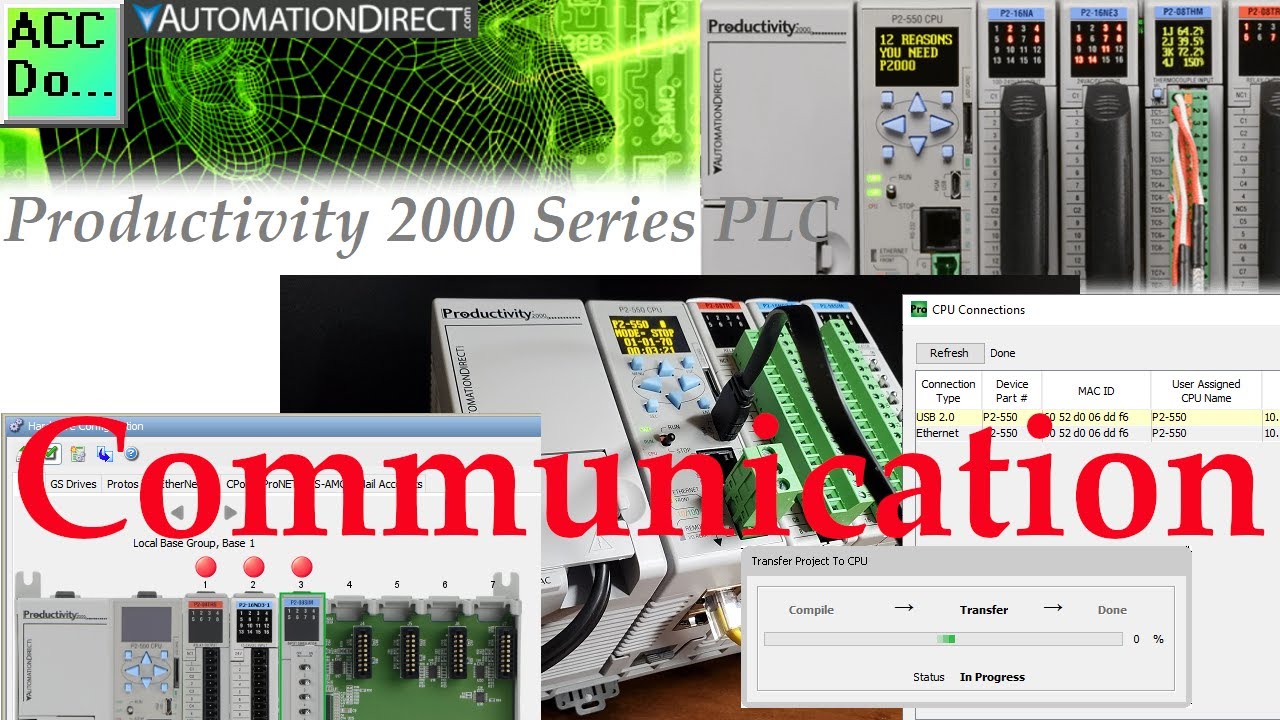 'Video thumbnail for Productivity 2000 Series PLC Communication'