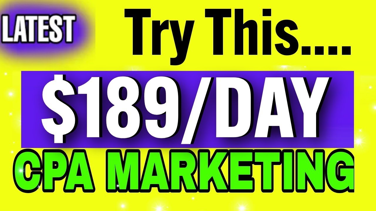 Video thumbnail for CPA Marketing: Generate ($189/DAY) WITH cpa marketing 2022 | CPA Marketing Free Traffic Method