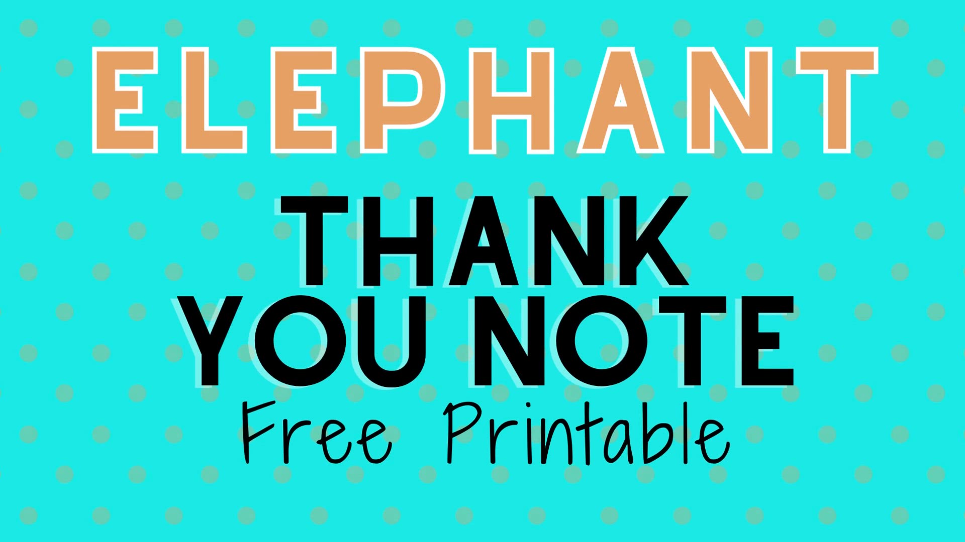 'Video thumbnail for elephant thank you humix video'