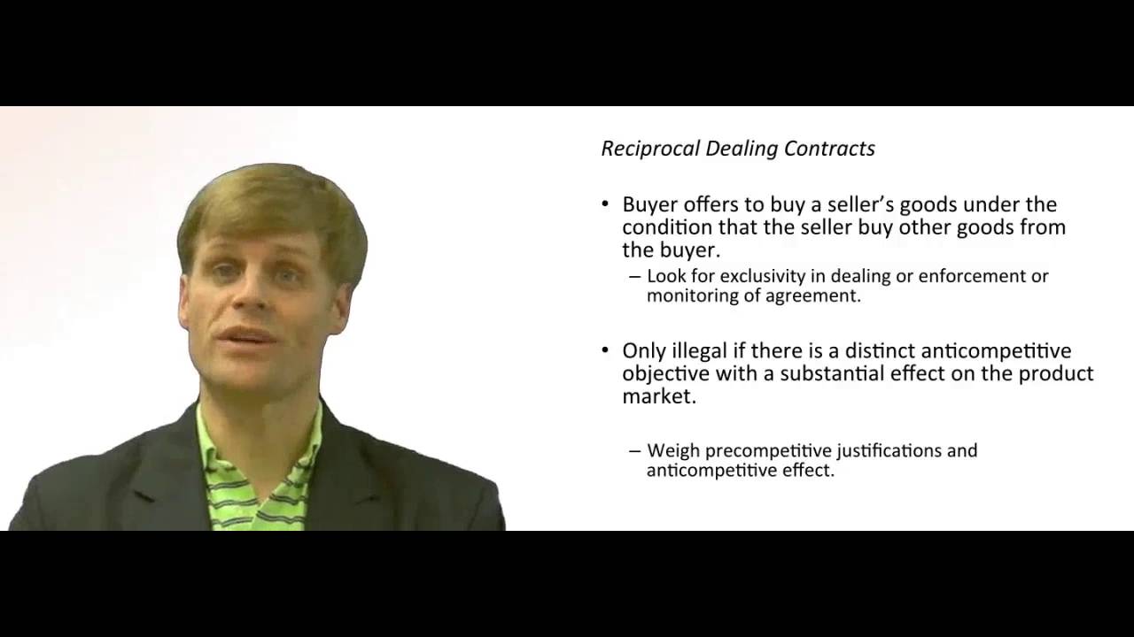 'Video thumbnail for Clayton Act Reciprocal Dealing Arrangements'