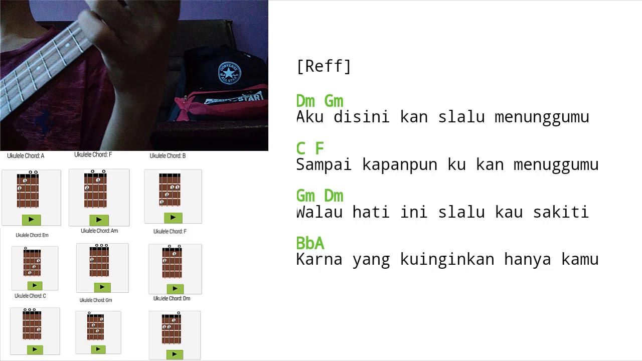 Video thumbnail for Cinta Stadium Akhir - Souqy Versi Karaoke Ukulele Untuk Cover Dan Chord
