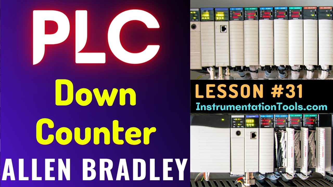 'Video thumbnail for PLC Training 31 - Down Counter (CTD Instruction) | Counters in PLC Programming'
