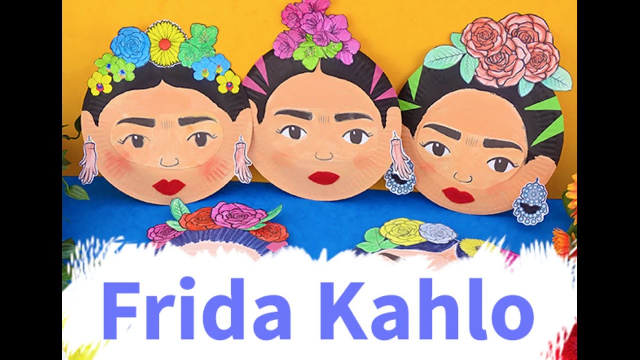 'Video thumbnail for Frida Kahlo Paper Plate Craft for Kids - Box of Ideas'