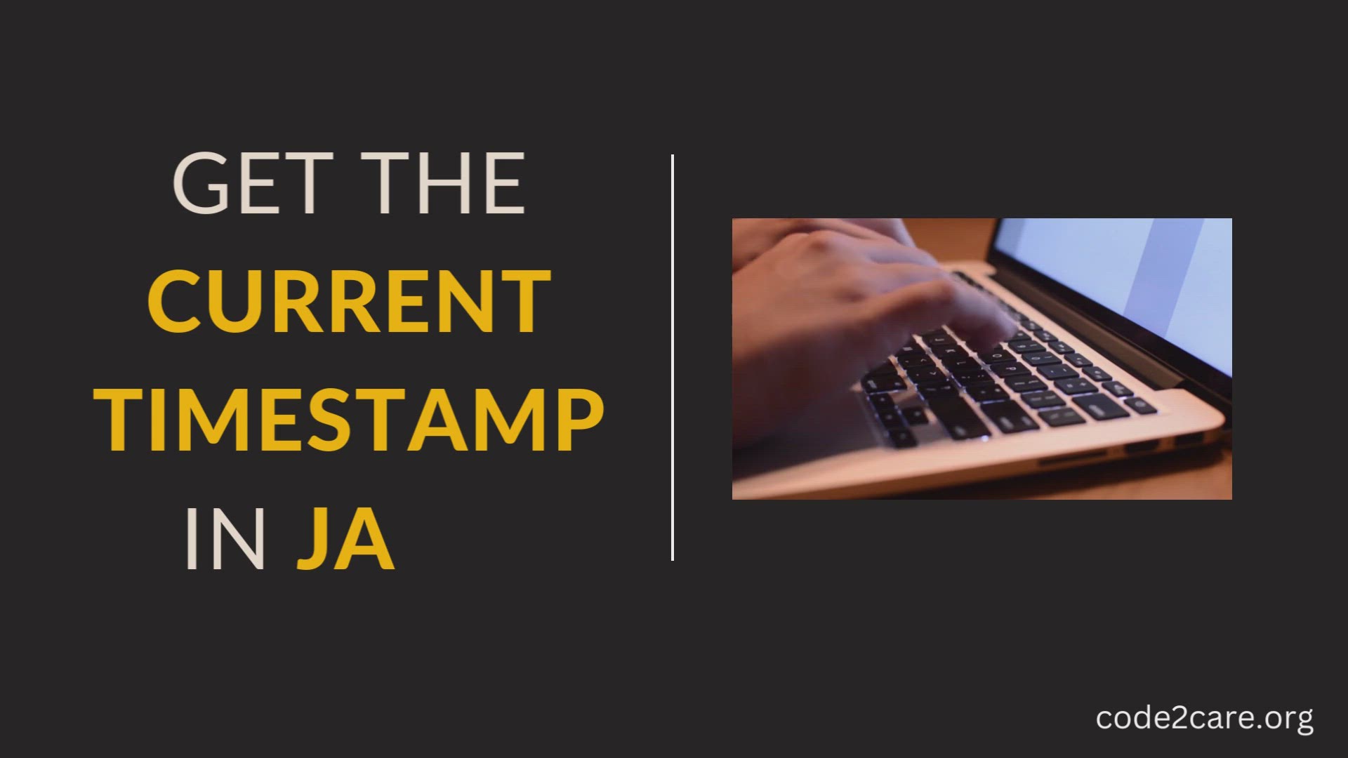 'Video thumbnail for Get the current timestamp in Java'