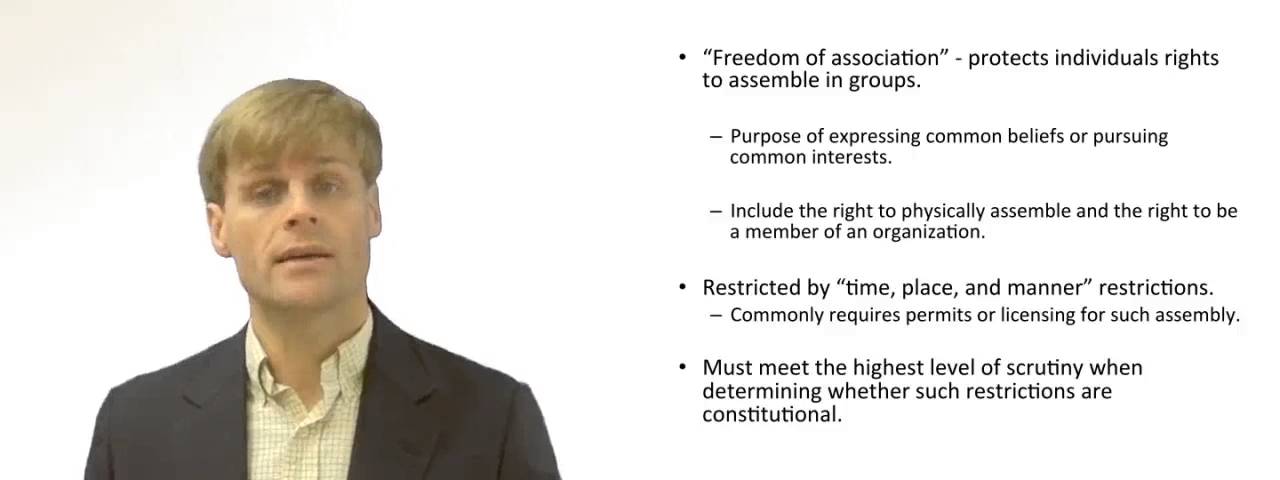 'Video thumbnail for Freedom of Assembly or Association'
