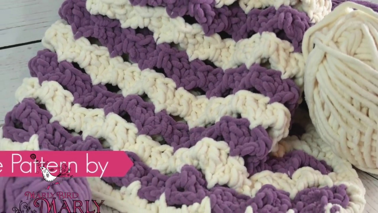 Video thumbnail for How to Crochet a Baby Blanket Using a Shell Stitch