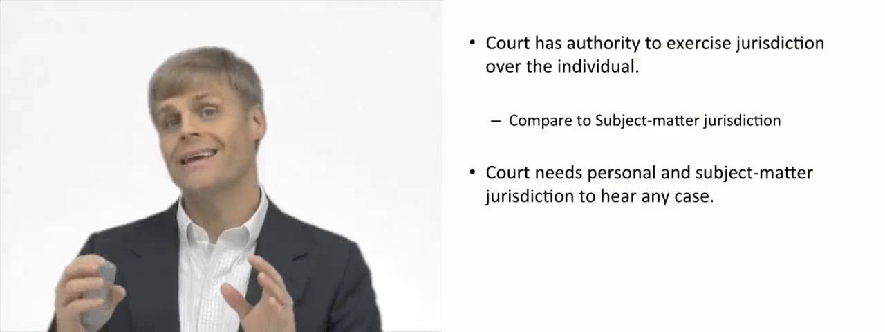 'Video thumbnail for Personal Jurisdiction - Explained'