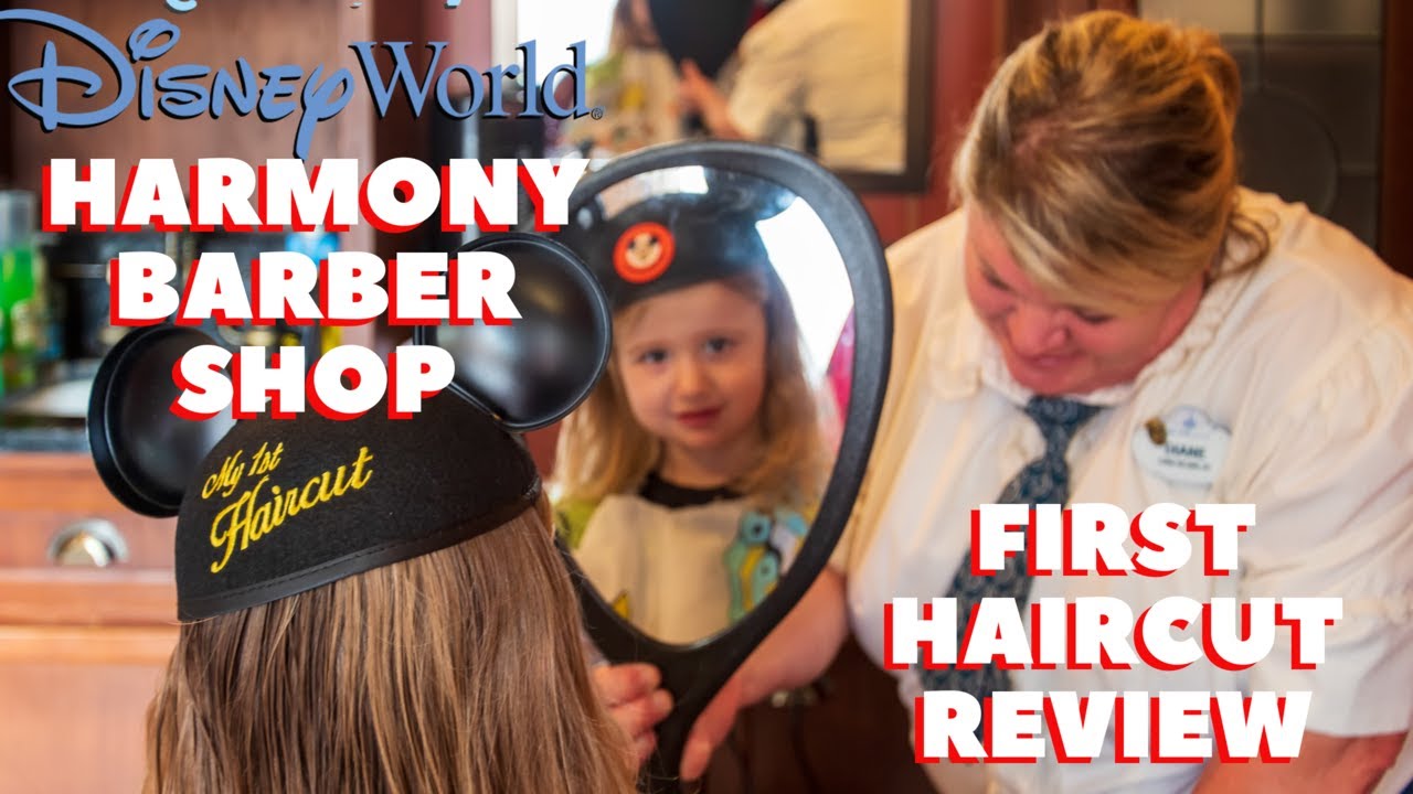 Video thumbnail for Harmony Barber Shop First Haircut at Disney World