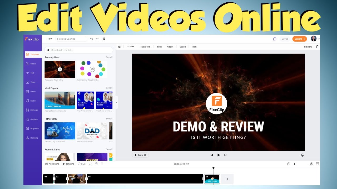 Video thumbnail for Editing Videos Online with FlexClip