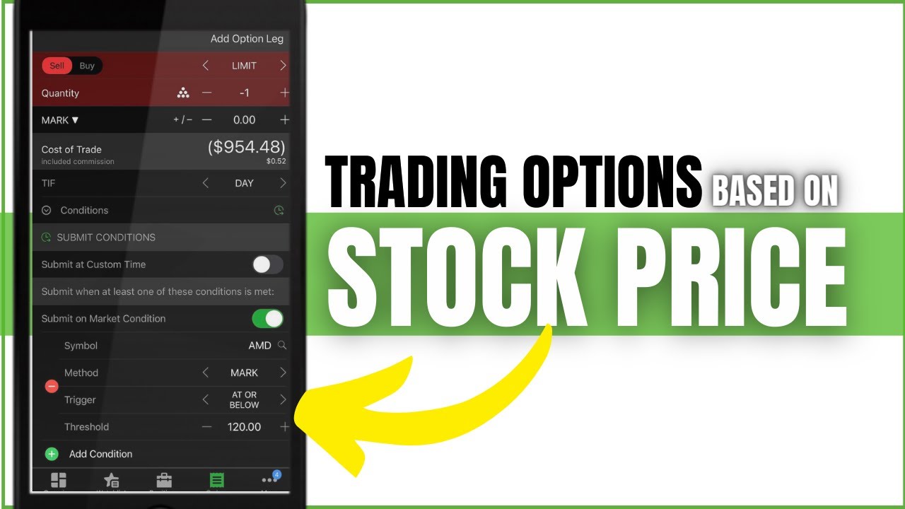 'Video thumbnail for Trading Options Using Stock Price on ThinkorSwim Mobile App'