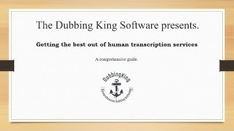 'Video thumbnail for Getting The Best Out Of Human Transcription Services (Case Study)'