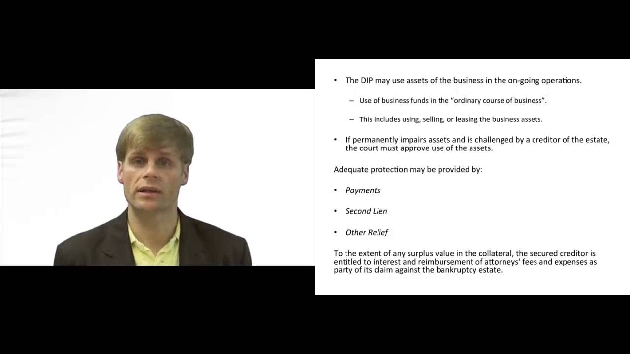'Video thumbnail for Authority of Debtor in Possession to Use Business Assets'