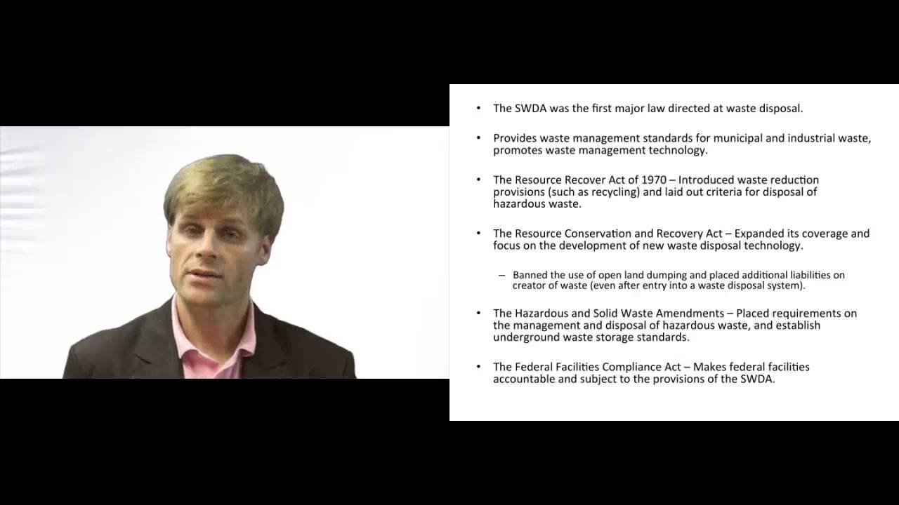 'Video thumbnail for The Solid Waste Disposal Act of 1965'