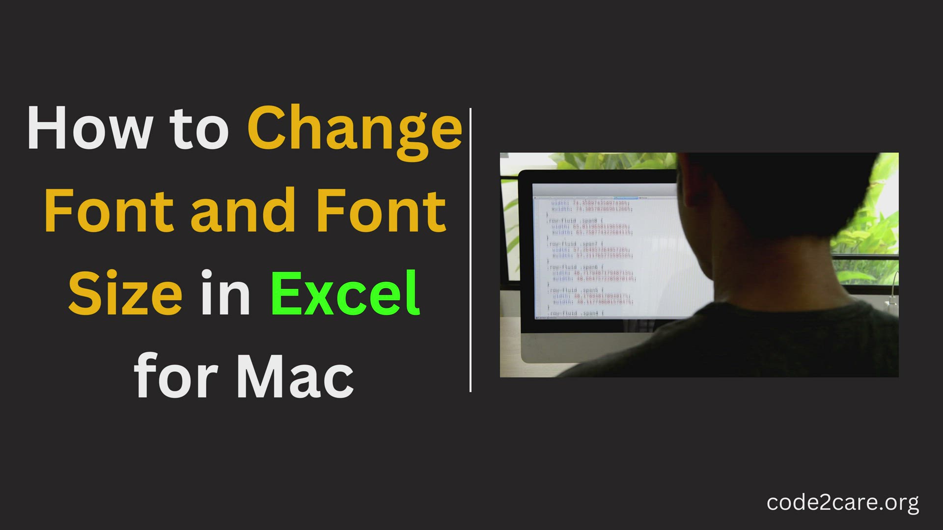 'Video thumbnail for How to Change Font and Font Size in Excel for Mac'