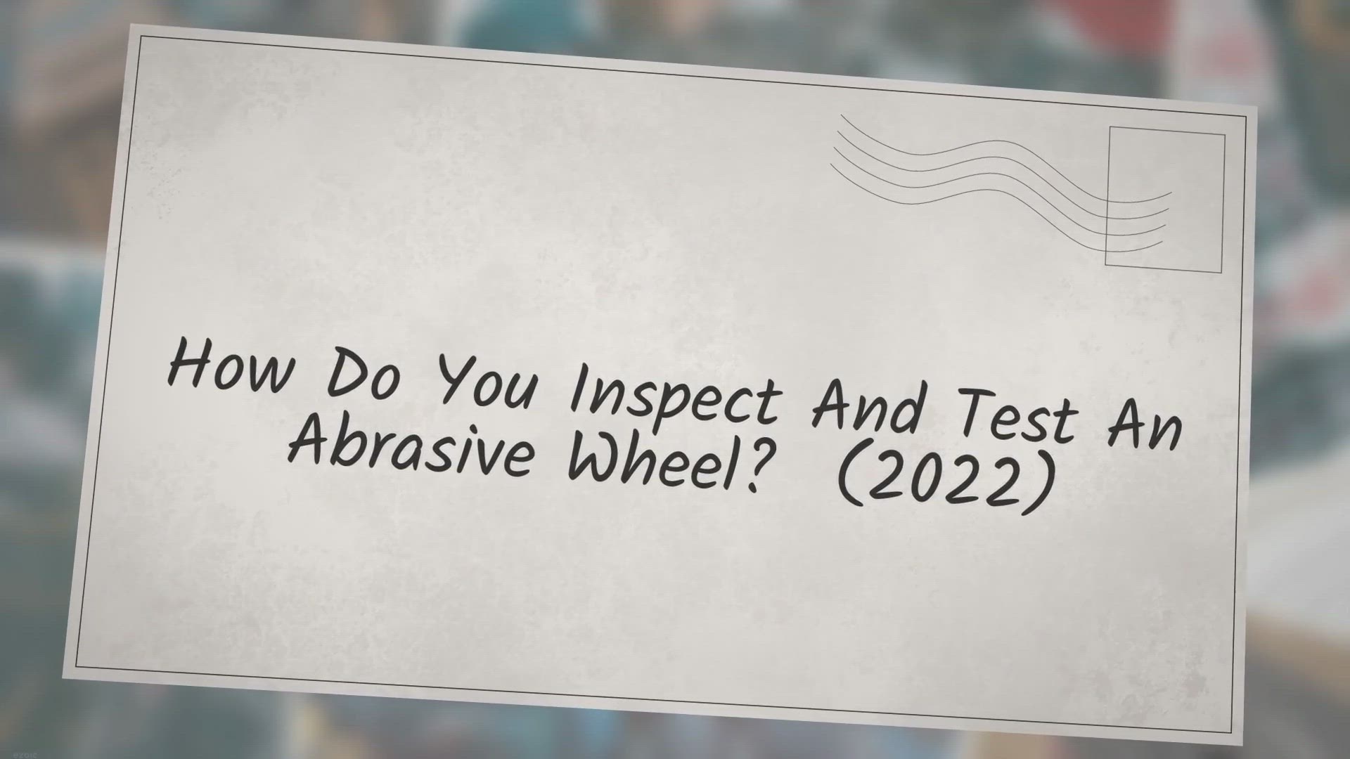 Video thumbnail for How Do You Inspect and Test an Abrasive Wheel? (2022)