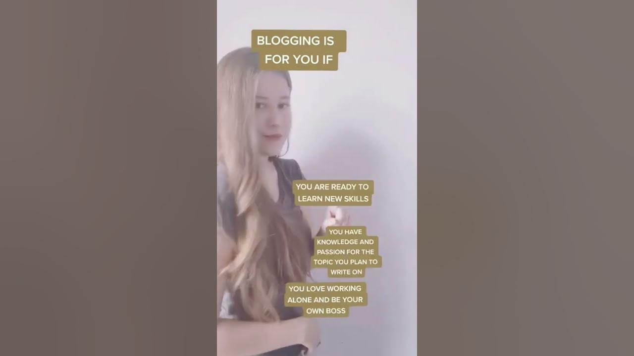 Video thumbnail for Is Blogging for you | Blogging as Career #bloggingshorts
