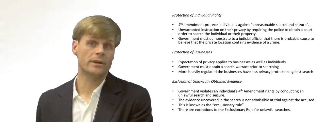 'Video thumbnail for 4th Amendment Search and Seizure Protections'