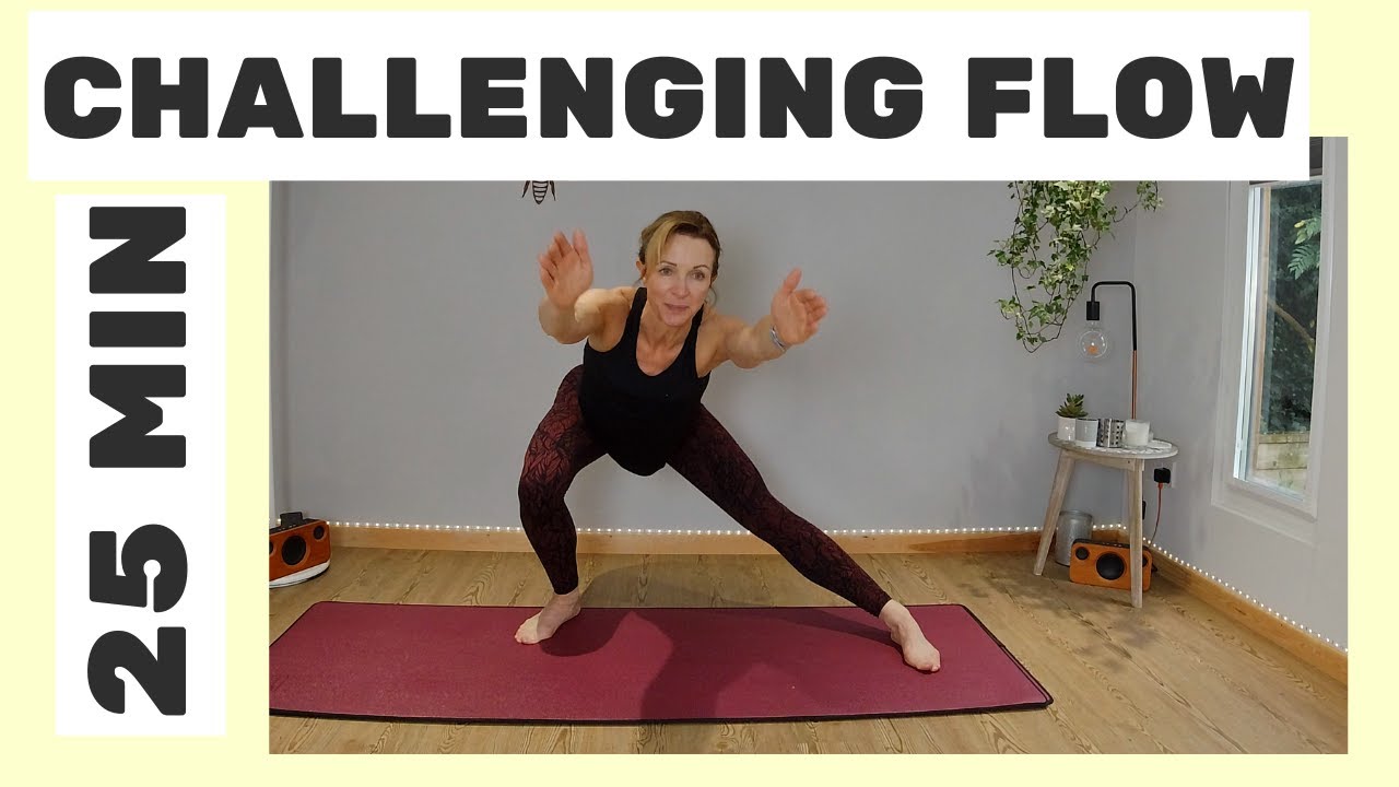 Video thumbnail for 25 min challenging Pilates flow workout