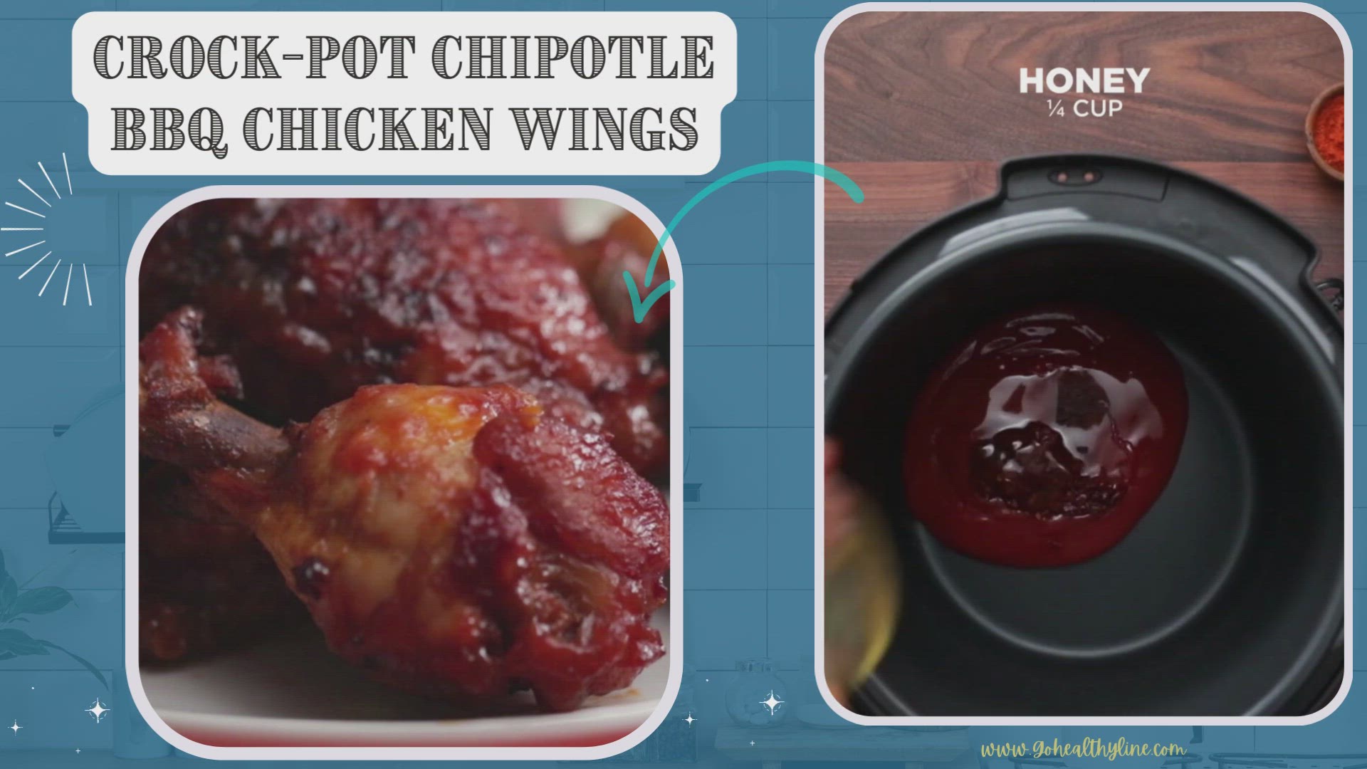 Video thumbnail for Crock-Pot Chipotle BBQ Chicken Wings