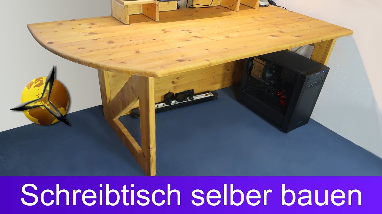 'Video thumbnail for Einfachen PC Schreibtisch selber bauen'