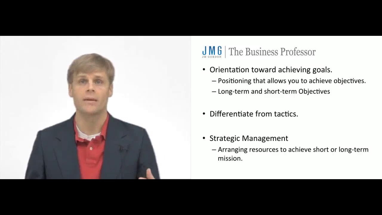 'Video thumbnail for Strategy and Strategic Resources'