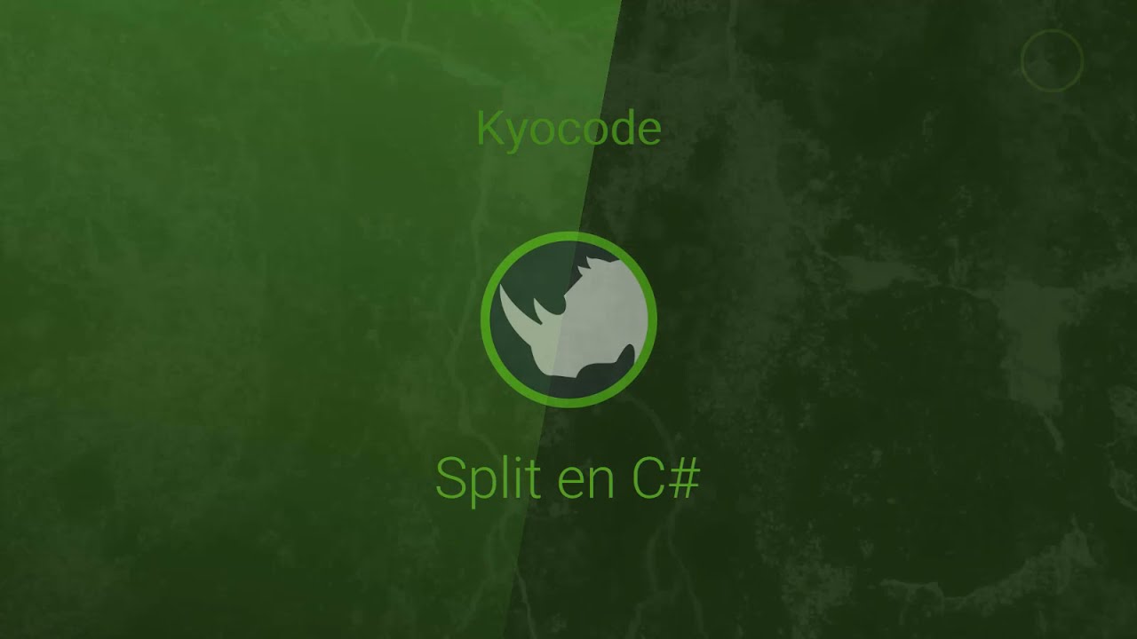 Video thumbnail for Split en C#