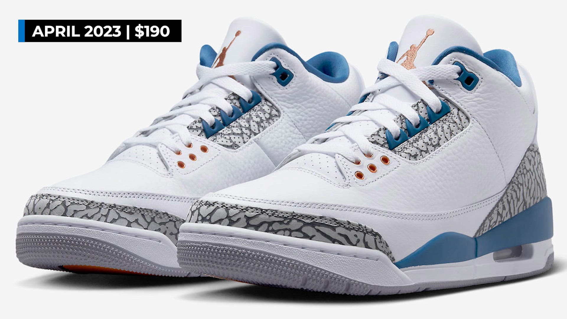 'Video thumbnail for 2023 Air Jordan 3 "Wizards" Release Details'