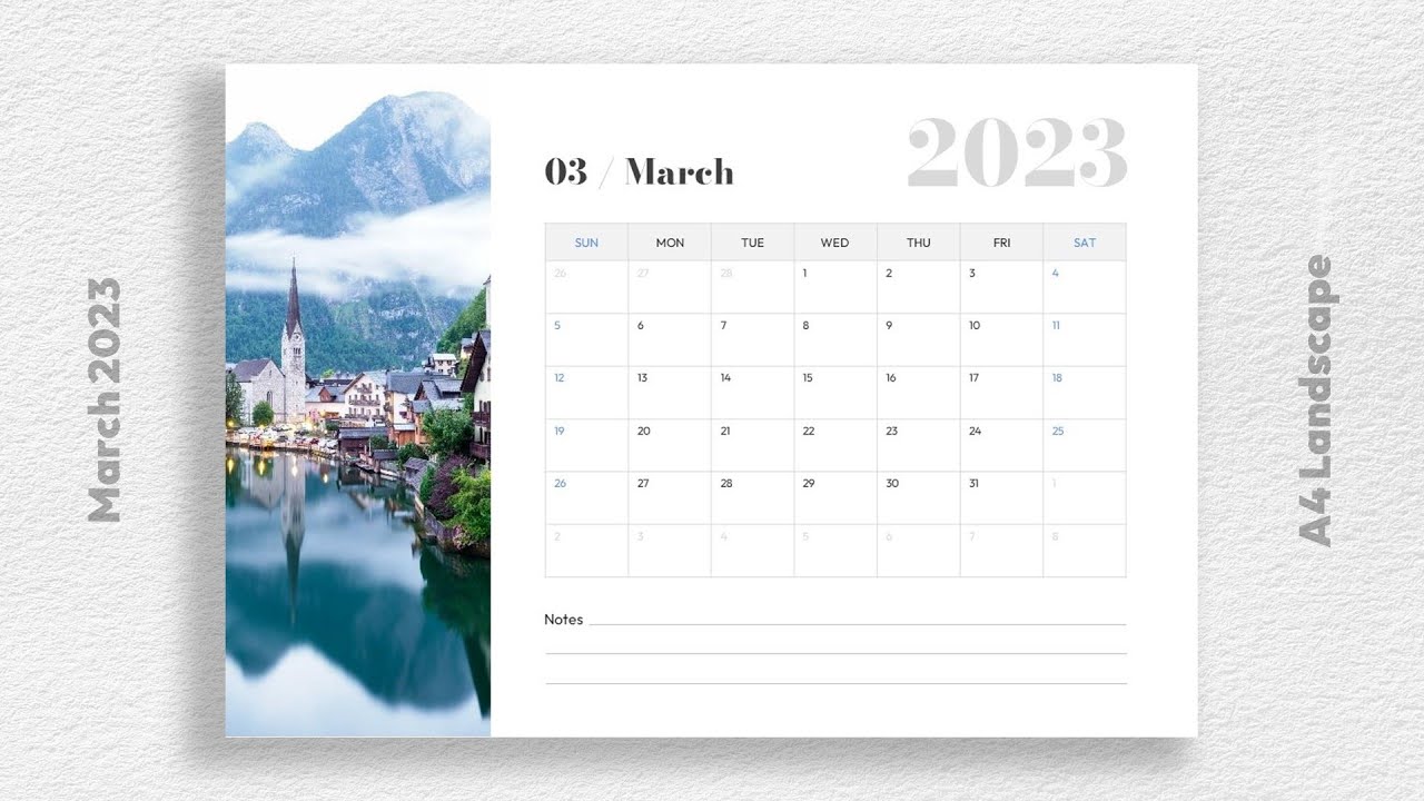 'Video thumbnail for March 2023 Printable Calendar Free Download: PDF, PowerPoint, and Google Slides'